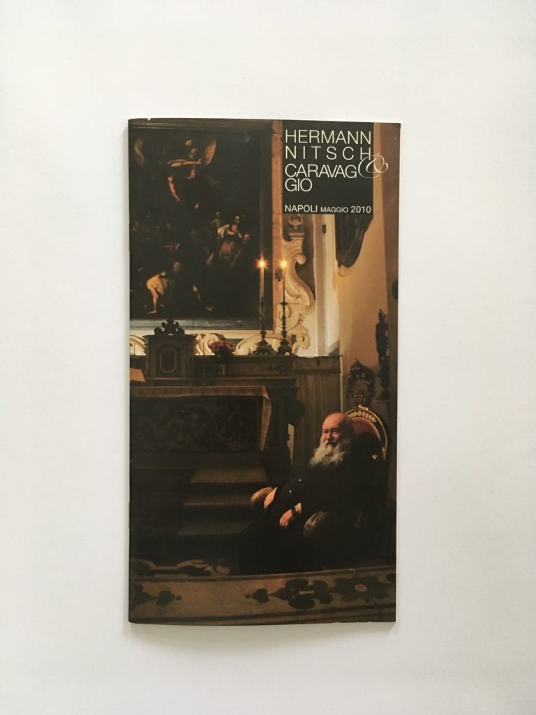 Hermann Nitsch and Caravaggio Ph.Courtesy Hermann Nitsch Museum Naples